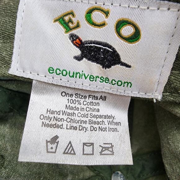 Blue Ridge Parkway Cap Hat Faded Green Strapback Unstructured Black Bear Logo - Picture 6 of 6